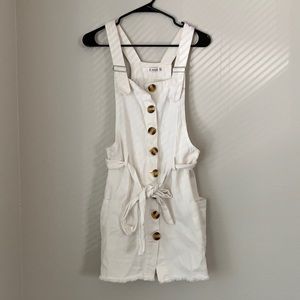 E.ssue button up dress with cute tie